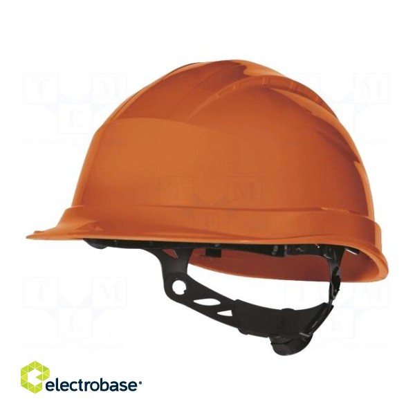 Protective helmet | adjustable | Size: 53÷63mm | orange | -30÷50°C