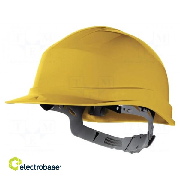 Protective helmet | adjustable | Size: 53-63mm | yellow | -10÷50°C