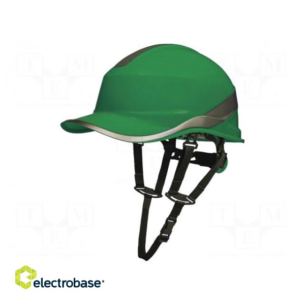 Protective helmet | Size: 55÷62mm | green | ABS | DIAMOND V UP | 1kV
