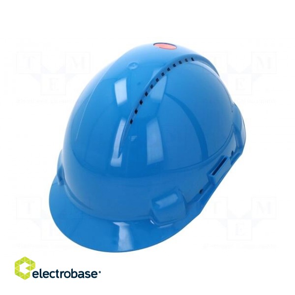 Protective helmet | vented | Size: 53-62mm | blue | EN 397 | Mat: ABS фото 1