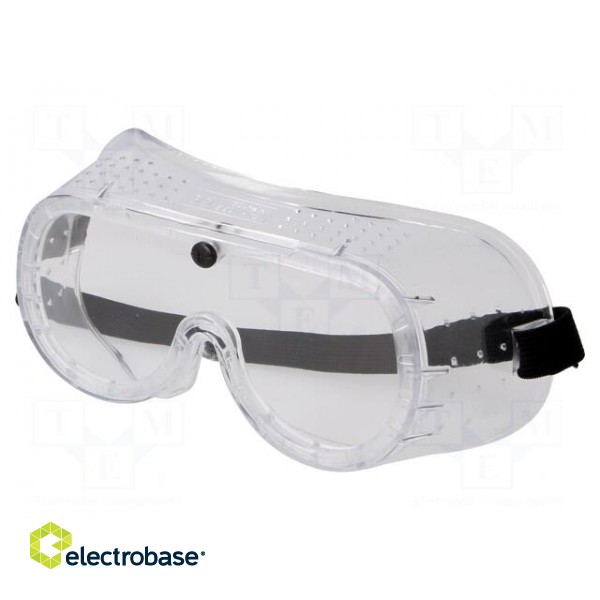 Safety goggles | Lens: transparent | Protection class: S