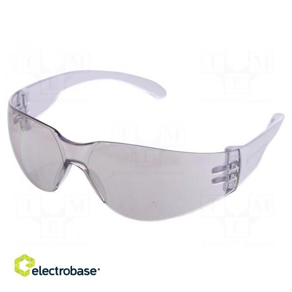 Safety spectacles | Lens: light mirror | Features: UV400 | Classes: 1 paveikslėlis 1