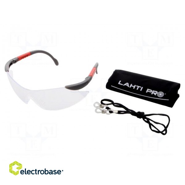 Safety spectacles | Lens: transparent | Features: regulated