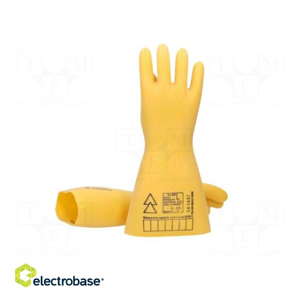 Electrically insulated gloves | Size: 10 | 30kV фото 6