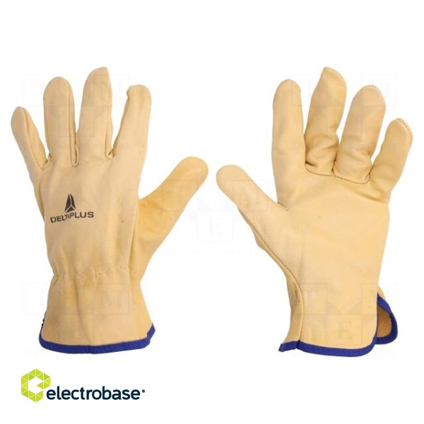 Protective gloves | Size: 10 | natural leather | FB149