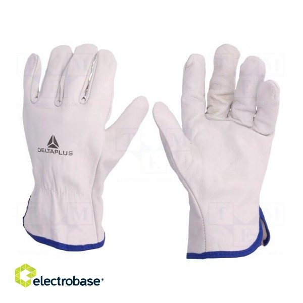 Protective gloves | Size: 10 | natural leather | FBN49