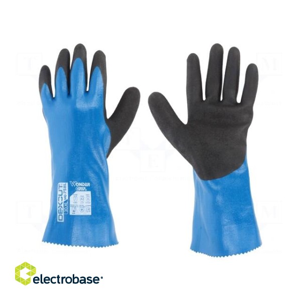 Protective gloves | Size: 10,XL | blue | HPPE,nitryl,polyester