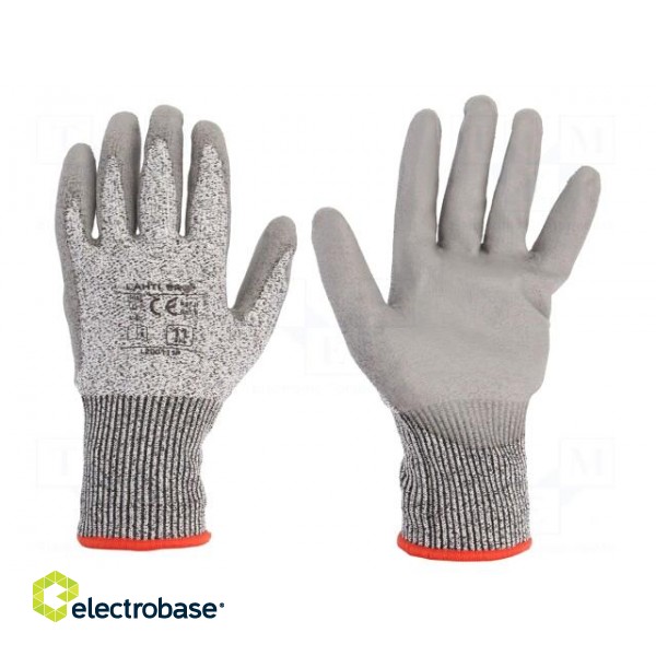 Protective gloves | Size: 11 | grey | composite fibre