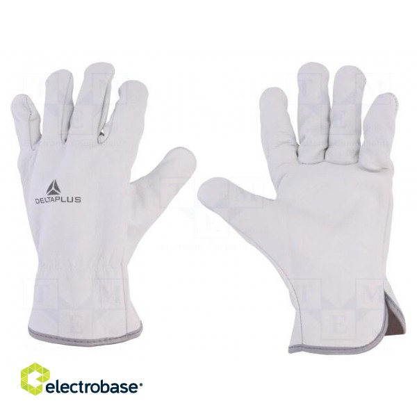 Protective gloves | Size: 11 | natural leather | FBN49