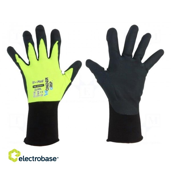 Protective gloves | Size: 11,XXL | green (light) | nitryl | U-Feel