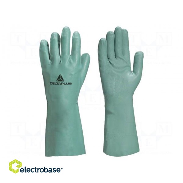 Protective gloves | Size: 10 | green | cotton,nitryl | NITREX VE802