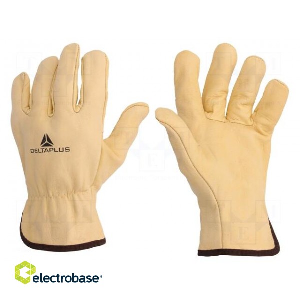 Protective gloves | Size: 8 | natural leather | FB149