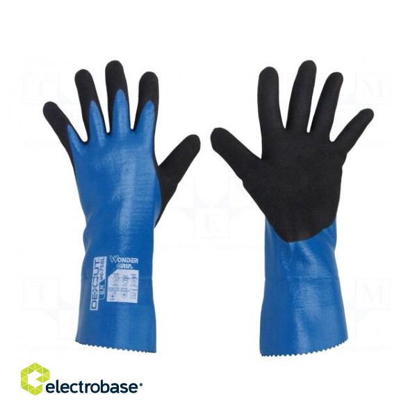 Protective gloves | Size: 8,M | blue | HPPE,nitryl,polyester | Dexcut