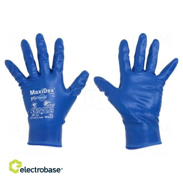 Protective gloves | Size: 9 | blue | MaxiDex®
