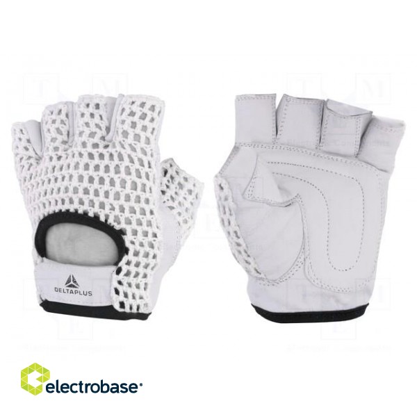 Protective gloves | Size: 9 | natural leather | 50MAC