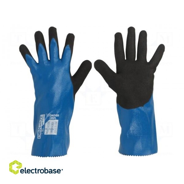 Protective gloves | Size: 9,L | blue | HPPE,nitryl,polyester | Dexcut