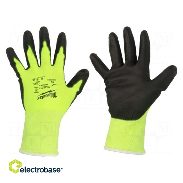 Protective gloves | Size: 9,L | Resistance to: cutting | warning