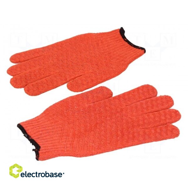 Protective gloves | Size: L | non-slip | synthetic fiber