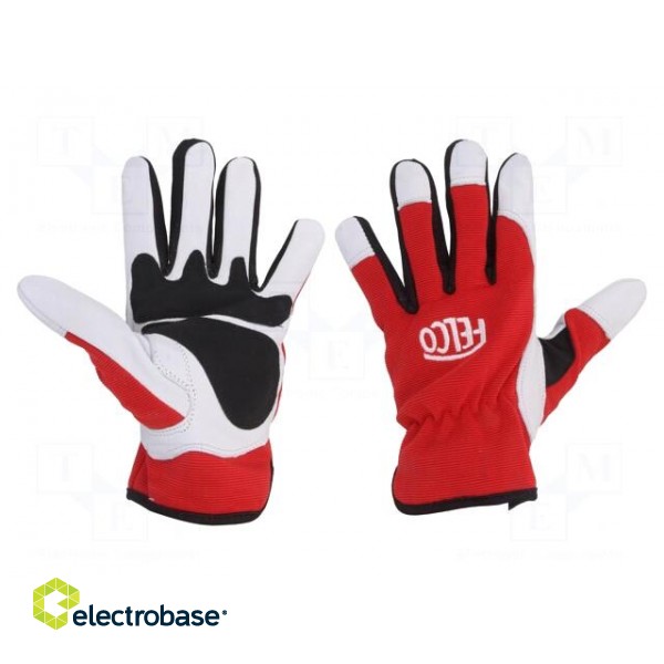 Protective gloves | Size: M | leather,spandex