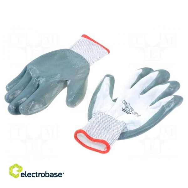 Protective gloves | Size: XL | grey-black | Resistance to: abrasion