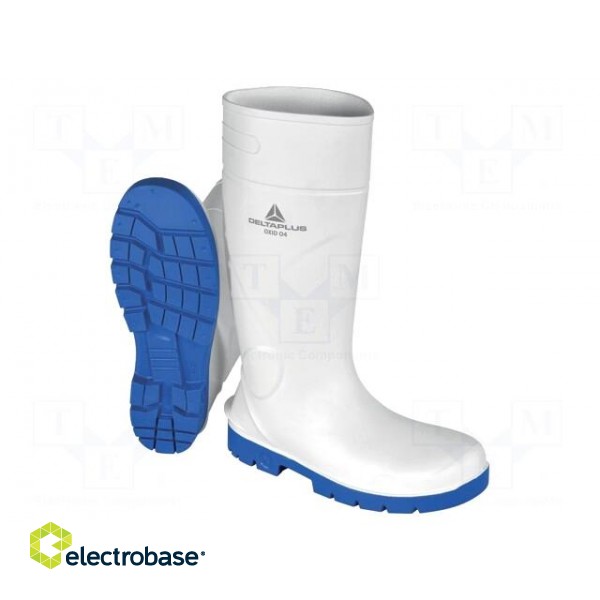 Boots | Size: 40 | white-blue | PVC | bad weather,slip,temperature