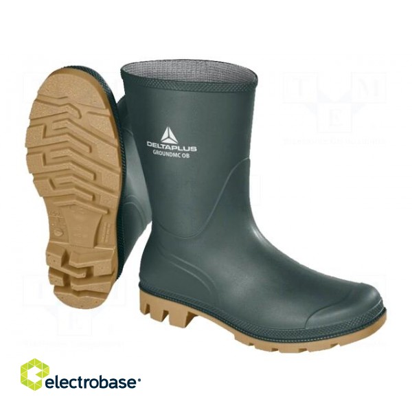 Boots | Size: 44 | green | PVC | bad weather,slip | medium height