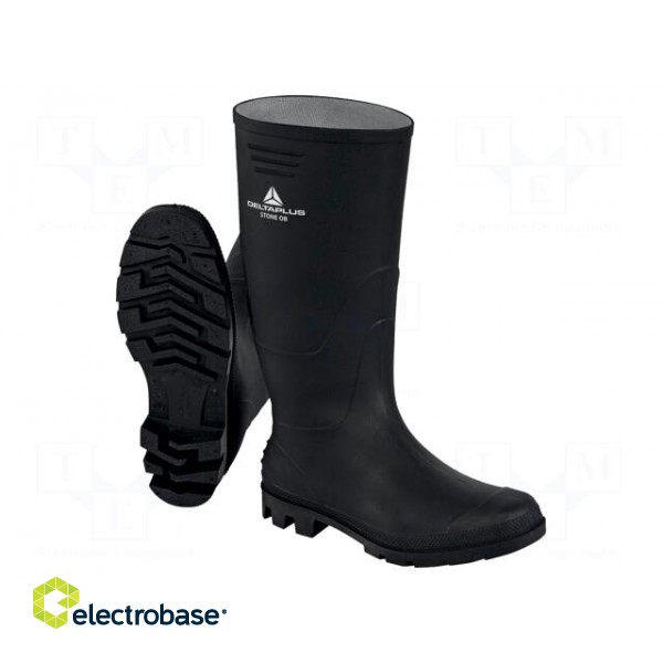 Boots | Size: 43 | black | PVC | bad weather,slip | high | STONE OB SRA
