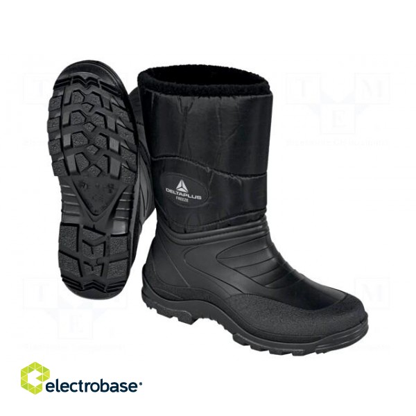 Boots | Size: 45 | black | PVC | bad weather,temperature | furlined