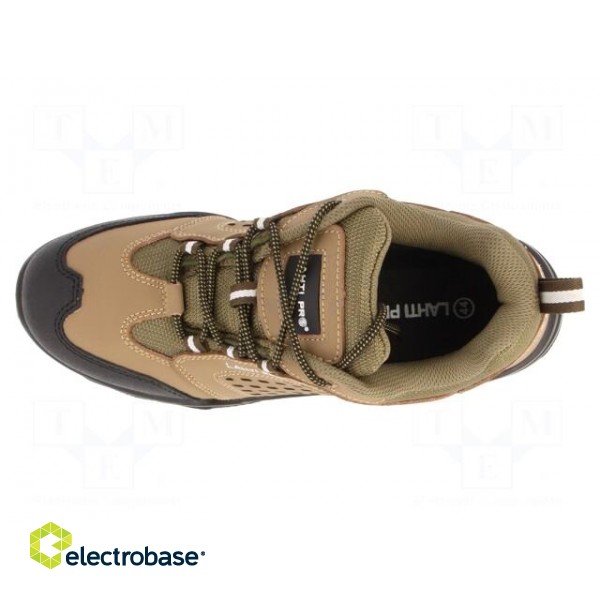 Shoes | Size: 44 | beige-black | leather | with metal toecap фото 4