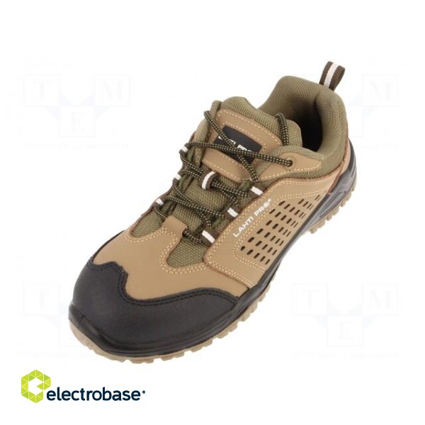 Shoes | Size: 44 | beige-black | leather | with metal toecap image 1