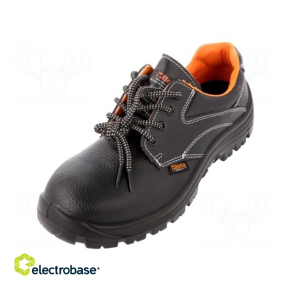 Shoes | Size: 45 | black | leather | with metal toecap | 7241EN image 1