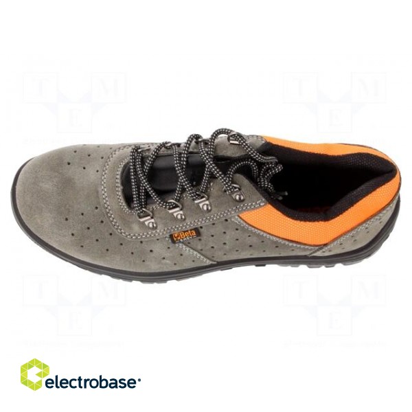 Shoes | Size: 46 | grey-black | leather | with metal toecap | 7246E фото 3