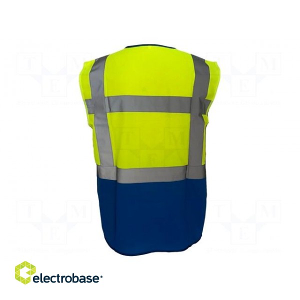 Reflection waistcoat | Size: XL | yellow-blue | warning image 2