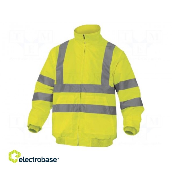 Wind jacket | Size: XL | yellow | RENO HV | with removable sleeves