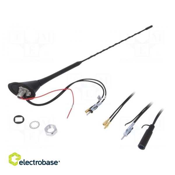 Antenna | car top | 0.41m | AM,DAB,FM | universal | 5m | Colour: black image 1