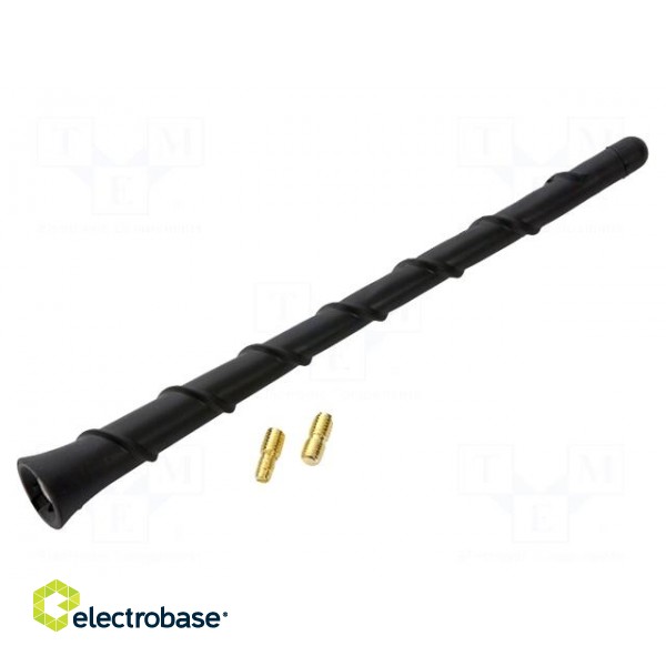 Antenna mast | 0.2m | M5,UNF10-32 | Colour: black