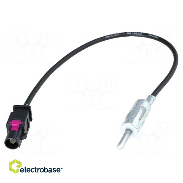 Antenna adapter | DIN plug,Fakra plug | with lead | 0.23m | BMW