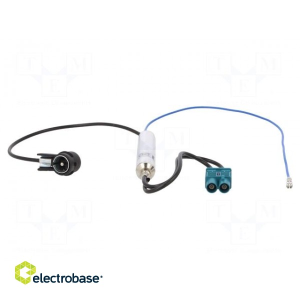 Antenna separator | Fakra double socket,ISO plug angled | Audi paveikslėlis 2