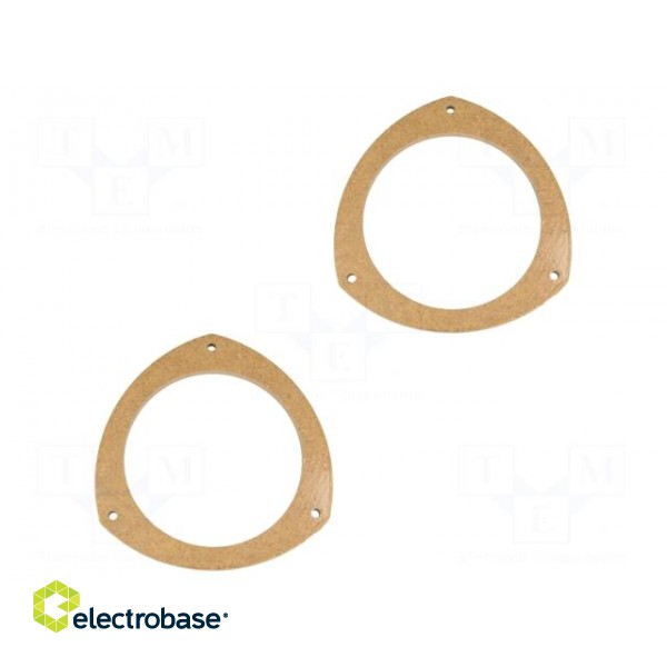 Spacer ring | MDF | 130mm | Opel | impregnated,varnished | 2pcs.