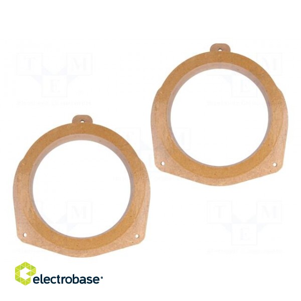 Spacer ring | MDF | 165mm | Citroën | impregnated,varnished | 2pcs.