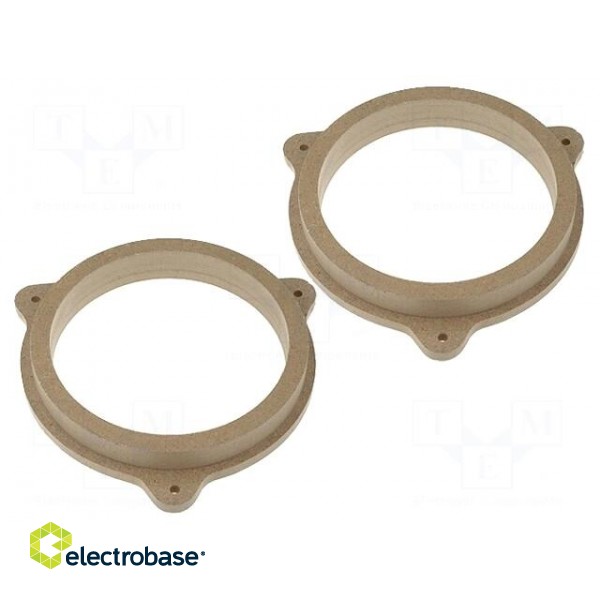 Spacer ring | MDF | 165mm | Nissan | impregnated,varnished | 2pcs.