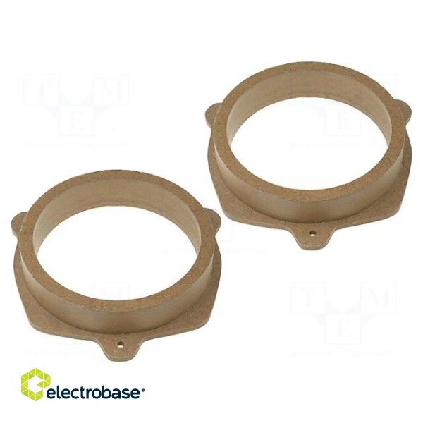 Spacer ring | MDF | 165mm | Nissan | impregnated,varnished | 2pcs.