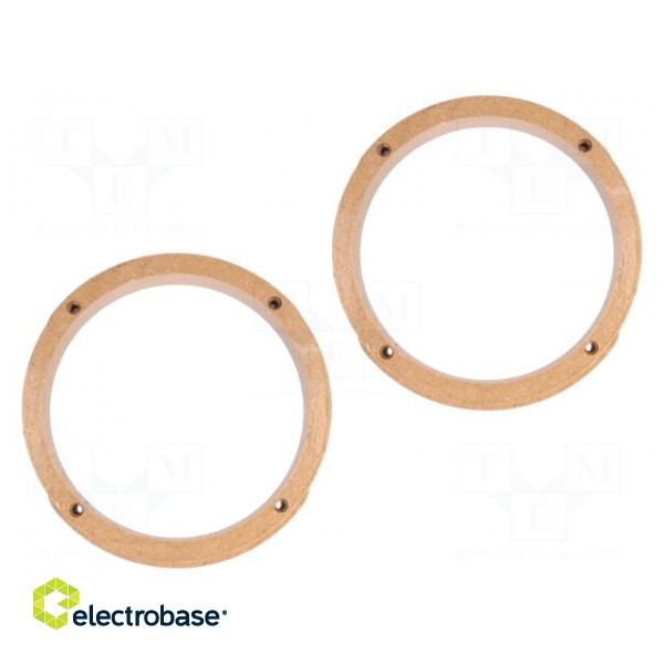 Spacer ring | MDF | 165mm | Peugeot | impregnated,varnished | 2pcs.