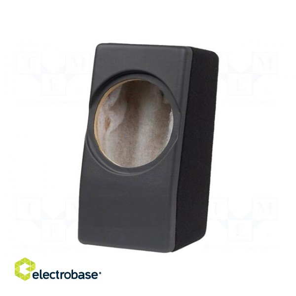 Car loudspeaker enclosure | MDF | black | leather,textil | 8l | 200mm фото 1