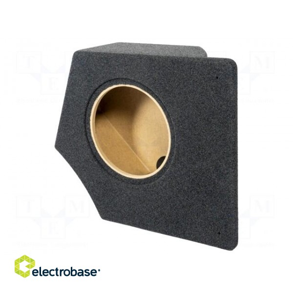 Car loudspeaker enclosure | MDF | black melange | textil | 250mm | VW image 1
