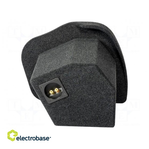 Car loudspeaker enclosure | MDF | black melange | textil | 250mm image 3