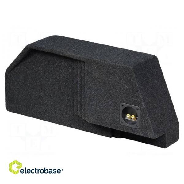 Car loudspeaker enclosure | MDF | black melange | textil | 15l | 250mm image 2