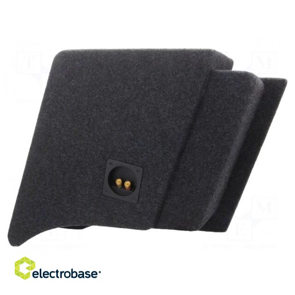 Car loudspeaker enclosure | MDF | black melange | textil | 15l | 250mm image 2