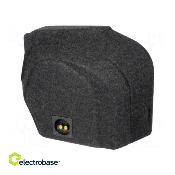 Car loudspeaker enclosure | MDF | black melange | textil | 15l | 250mm image 2