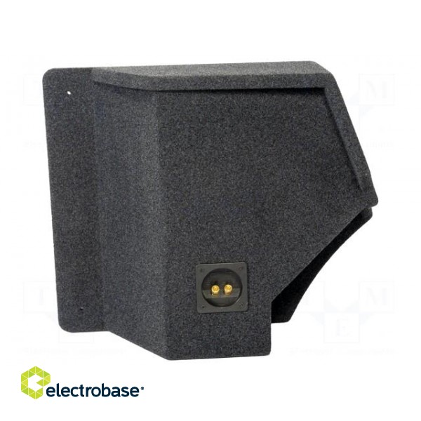 Car loudspeaker enclosure | MDF | black melange | textil | 250mm | VW image 3